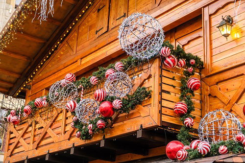 Vine Garland and Christmas Decorations