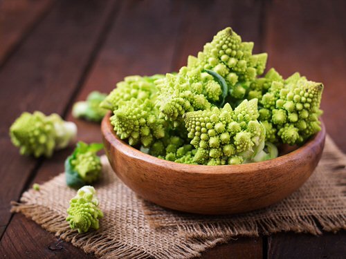 Harvesting and Storing Romanesco Broccoli